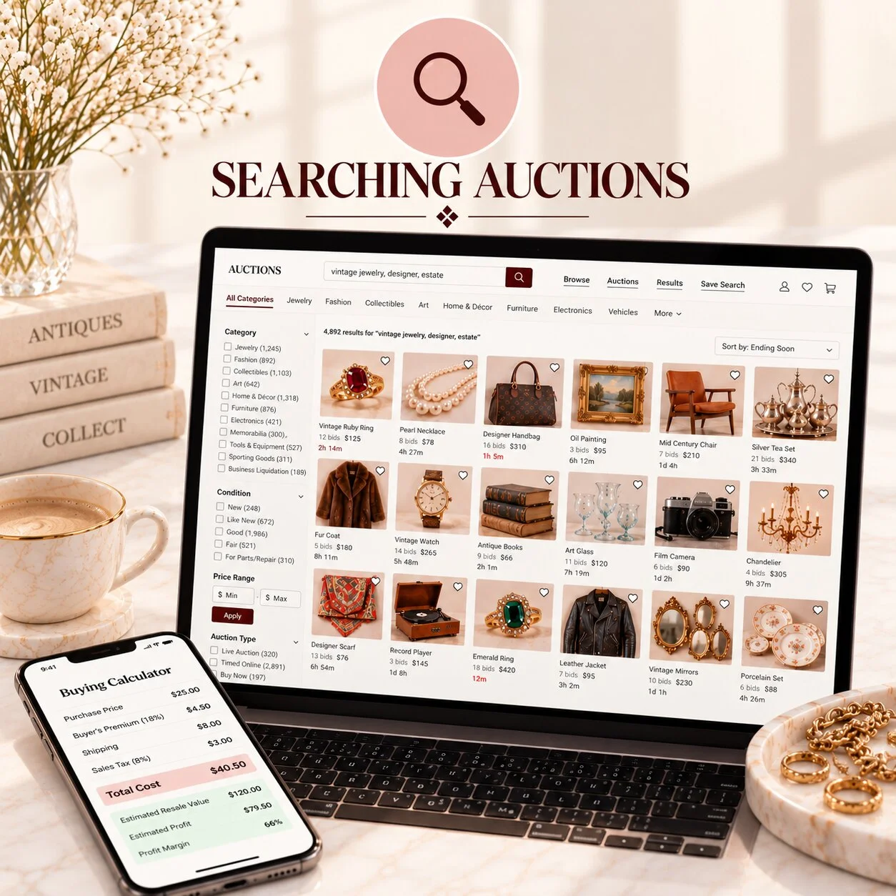 Searching Auctions
